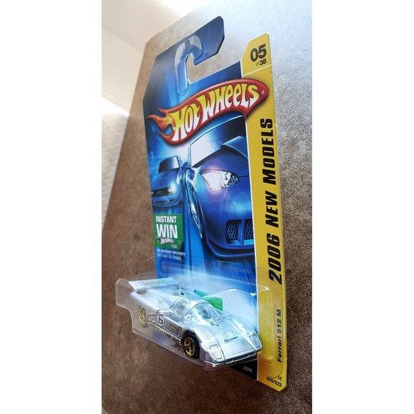 Hot Wheels FERRARI 512 M Metalflake Gray #005/223 2006 NEW MODELS #5/38 GOLD 5SP - Picture 11 of 16